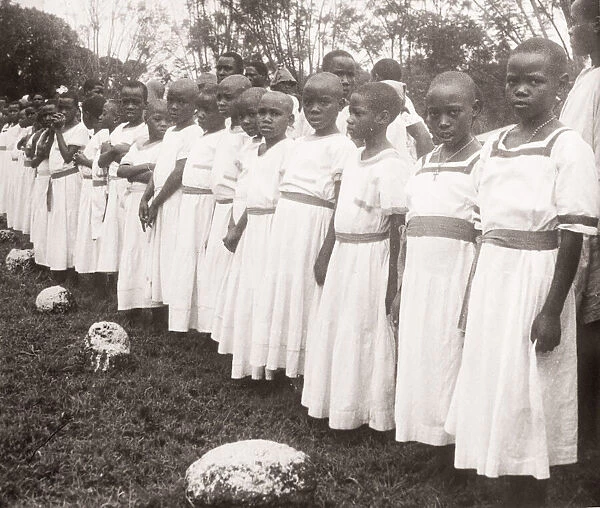 1940s East Africa - Uganda girls Christian mission school