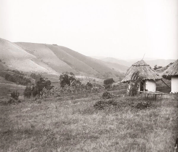 1940s East Africa - Uganda - houses, Marusange Valley