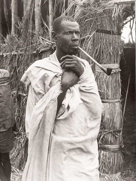 1940s East Africa - Uganda - a village herdsman