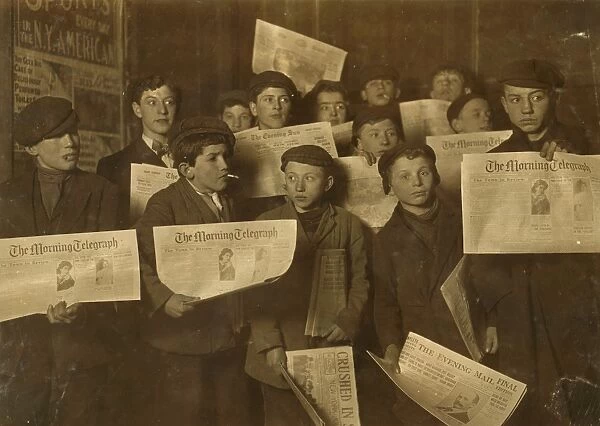 2 AM February 12, 1908. Papers just out