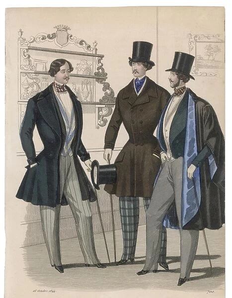 3 Elegant Men 1844