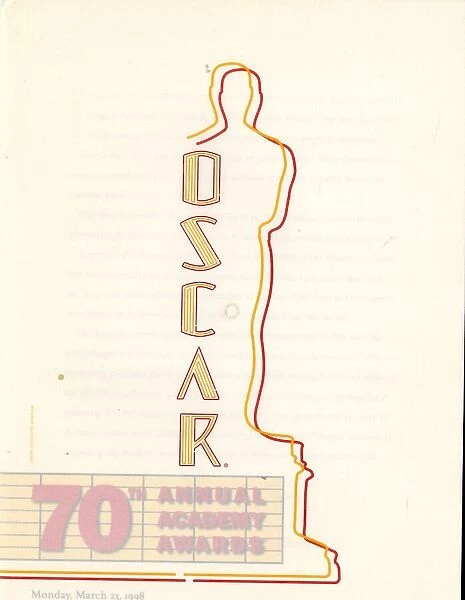 70th Annual Academy Awards, Oscars programme 1998