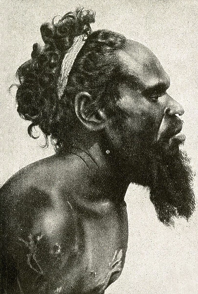 Aboriginal Warramunga man, Northern Territory, Australia