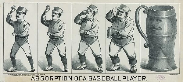 Absorption of a baseball player