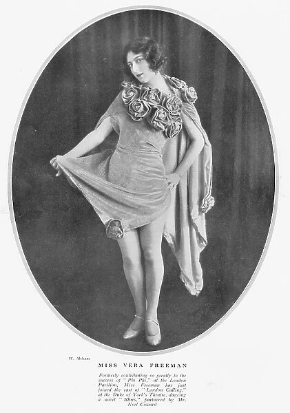 The actress and dancer Vera Freeman, December 1923