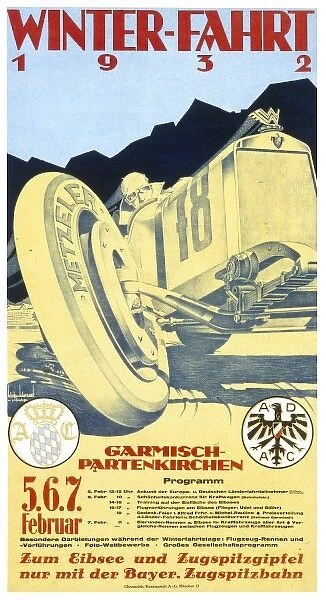Advert for the 1932 Motor Racing Festival