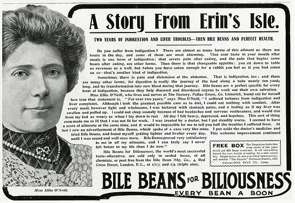 Advert  /  Bile Beans 1906