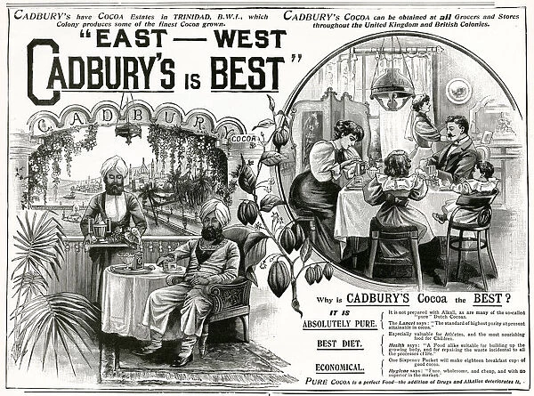 Advert for Cadburys Cocoa drink 1897
