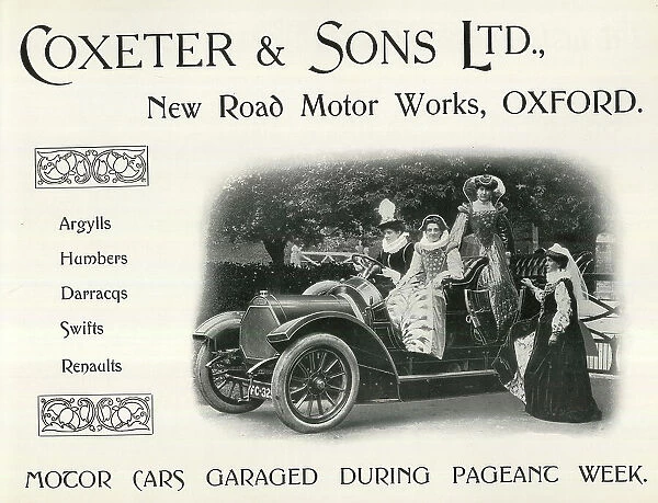 Advert, Coxeter & Sons Ltd, Oxford