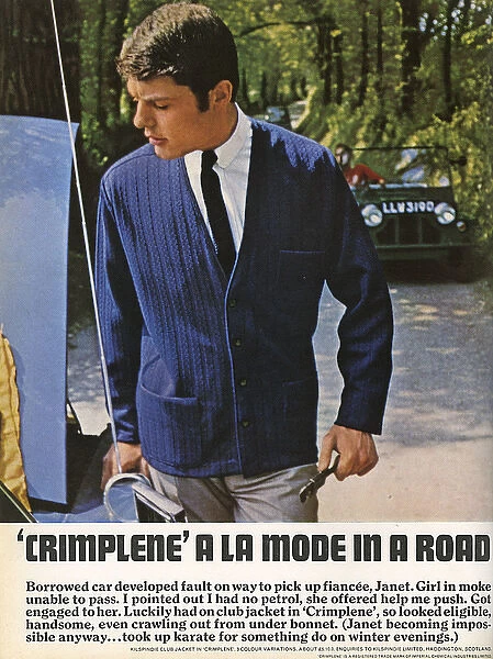 Advertisement for Crimplene jacket
