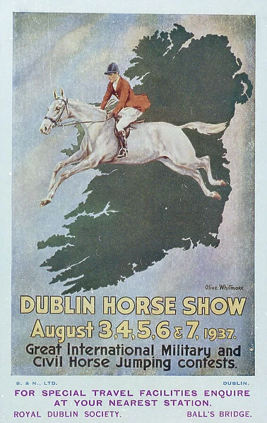 Advertisement for the Dublin Horse Show, August 1937