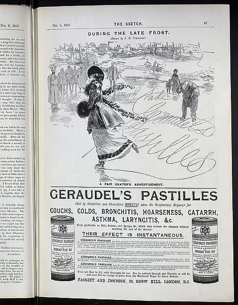 Advertisement for Geraudel's Pastilles