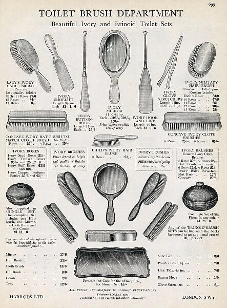 Advert for hairbrushes