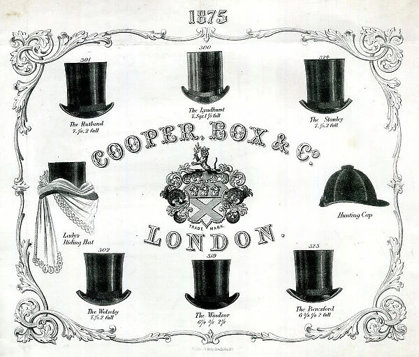 Advert, Hats by Cooper, Box & Co, London
