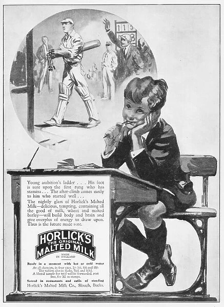 Advert for Horlicks, the original malted milk drink, 1925
