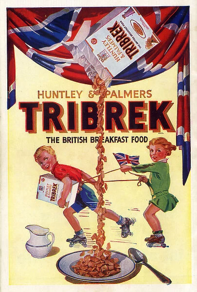 Advert, Huntley & Palmers Tribrek Breakfast Cereal