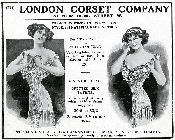 Advert for London Corset Company 1910