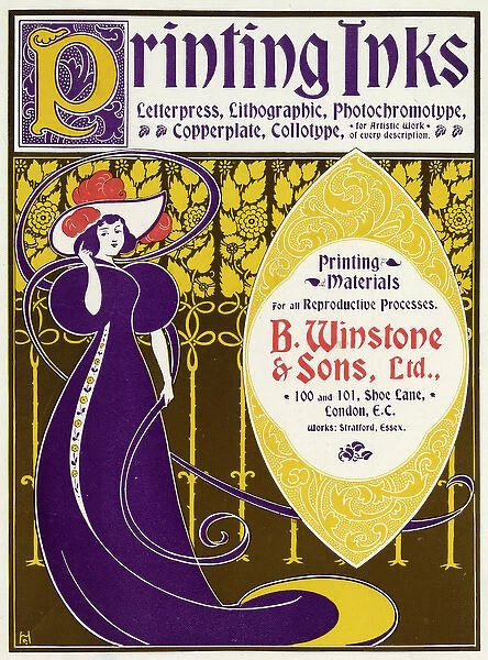 Advert Winstone Inks 1897