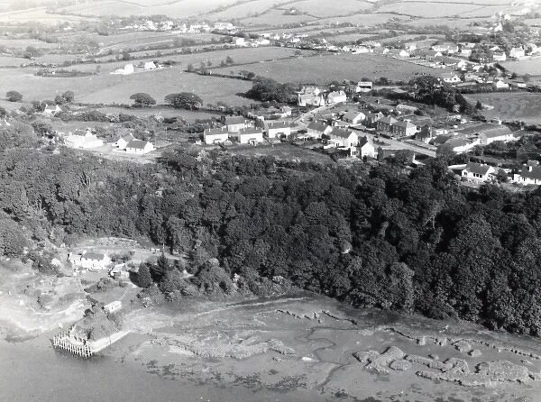 Aerial view of Hook, Pembrokeshire, South Wales