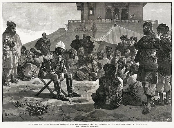 The Afghan War: Major Cavagnari arranging with the shinwarries for the protection of