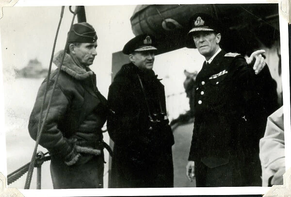 Air Chief Marshal Tedder and Admiral Ramsey, WW2