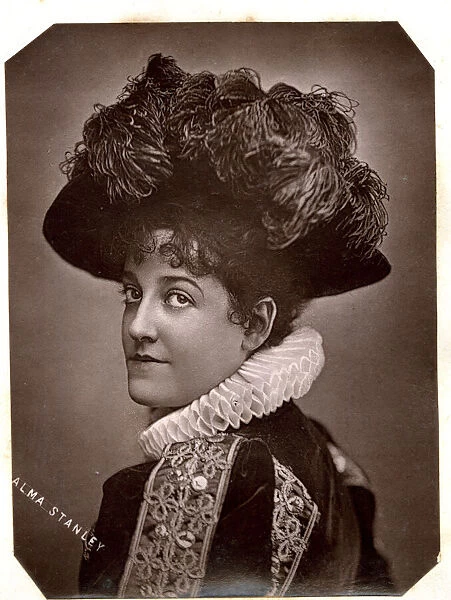 Alma Stanley, Victorian actress in historical costume