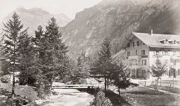 Alpine village of Kandersteg, Switzerland
