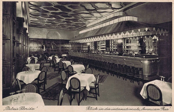 The American bar of the Palais Florida cabaret nightclub
