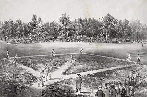 The American national game of base ball. Grand match for the