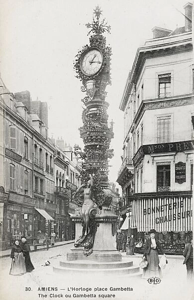 Amiens - The Clock on Gambetta Square