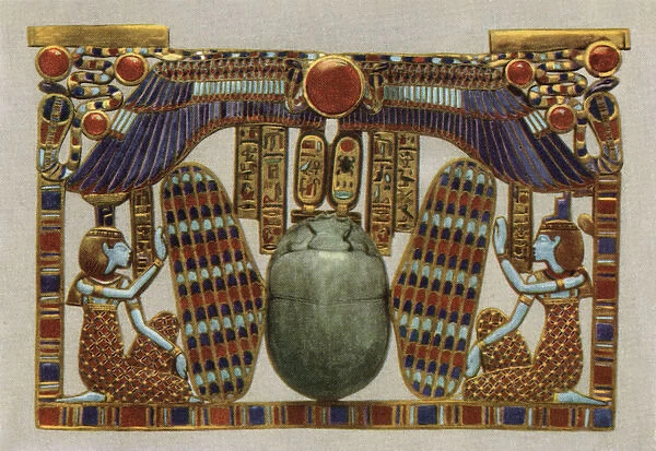 Ancient Egyptian pectoral from Tutankhamuns tomb