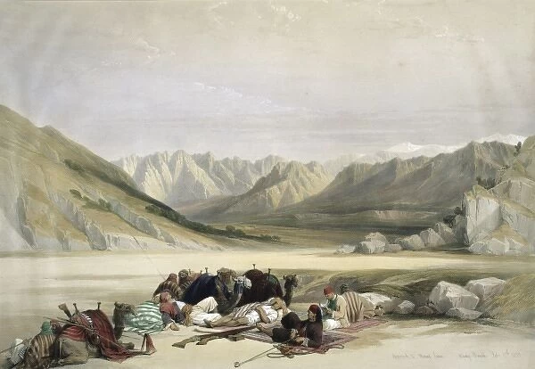 Approach to Mount Sinai Wady Barah Feby 17th 1839