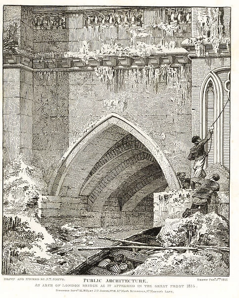Arch of London Bridge as it appeared in