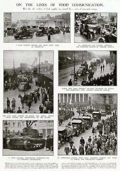 Armoured convoy of food supplies: General strike 1926