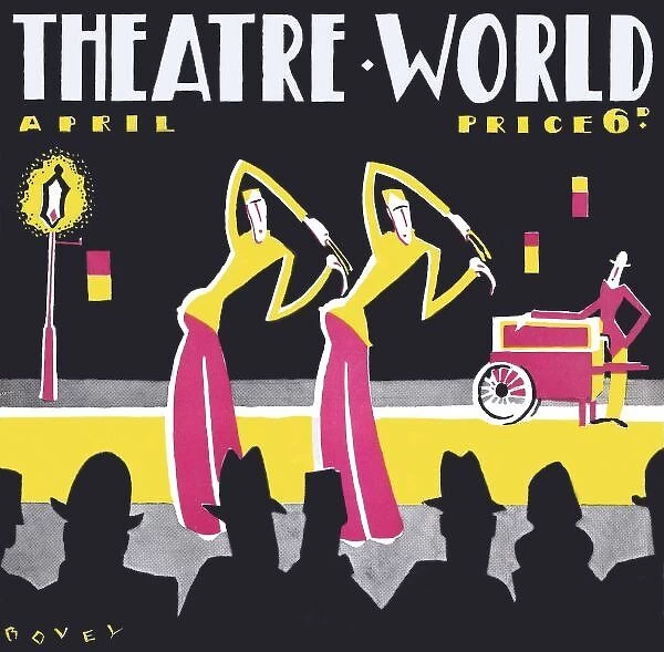 Art deco cover for Theatre World, April 1927