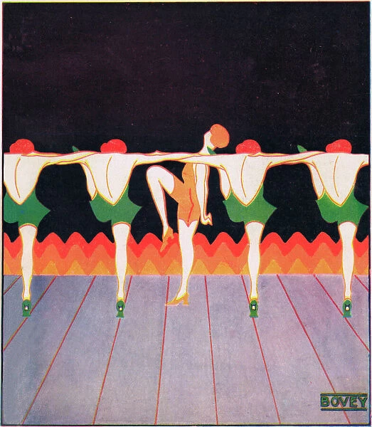 Art deco cover for Theatre World, February 1925