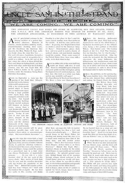 Article on opening of the Eagle Hut in Aldwych, 1917