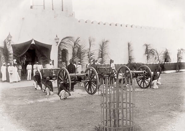 Artillery pieces, cannon belonging to the Sultan of Madagascar