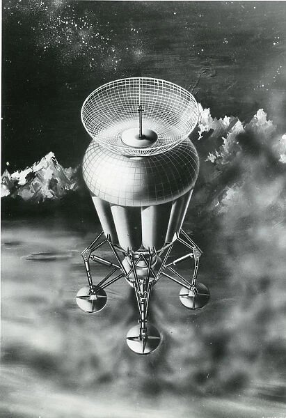 An artist?s impression of a lunar probe designed by eng?
