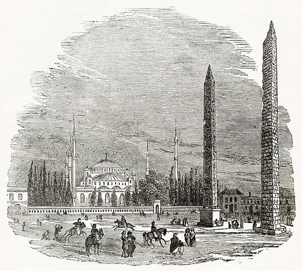 The At-Meidan racecourse and pillars, Constantinople (Istanbul), Turkey