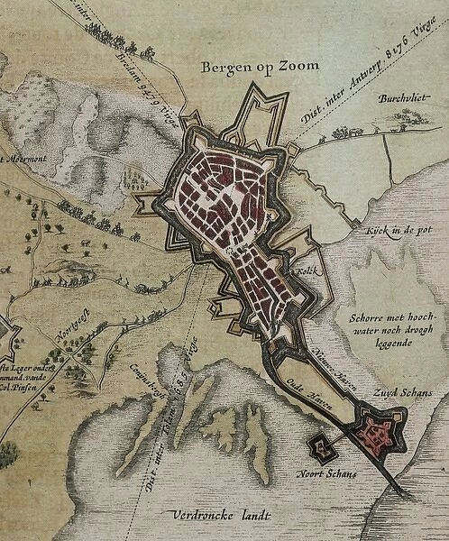 Atlas Novus, 17th c Map of Low Countries