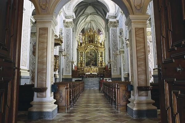 AUSTRIA. Krems. G�eig Abbey. Church inside