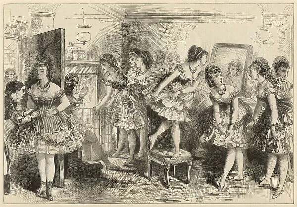 Ballet dancers in their dressing room