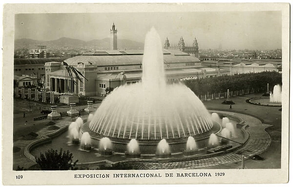 Barcelona, Spain - Fountain at Great Universal Exhibition