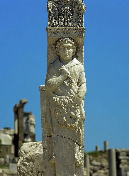 Bas-relief. 2nd century. Pillar at the Gate of Heracles
