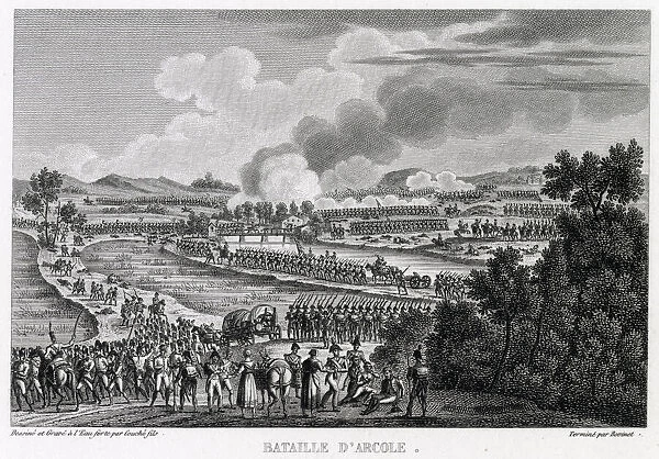 At the battle of ARCOLA the French under Napoleon defeat the Austrians under Alvintzy
