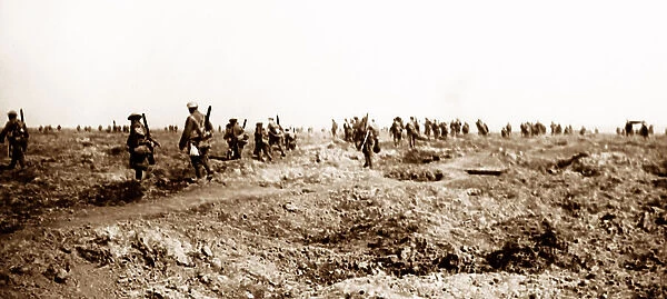 Battle of Morval, British infantry near Ginchy