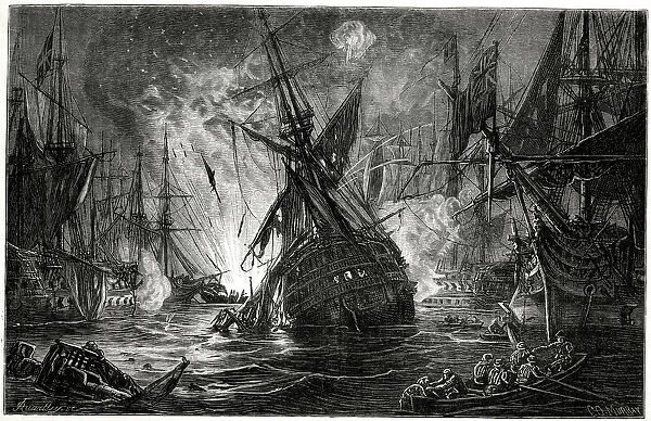 Battle of the Nile (Battle of Aboukir Bay), Egypt, a naval battle between the British
