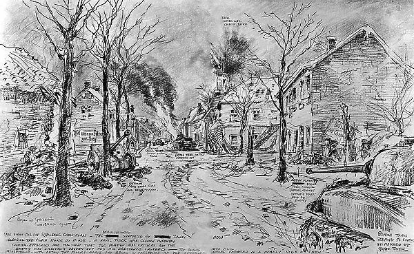 Battle at the Schilberg Cross-roads; Second World War, 1945