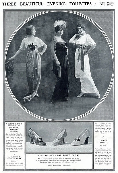 Beautiful evening dresses 1913